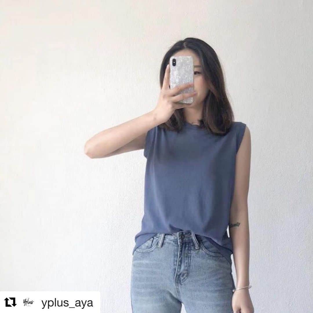 玉城幸也のインスタグラム：「@yplus_aya ・・・ 着まわせるタンクトップ♬ ・ 7/16まで新作10%ＯＦＦ! ・ SHOPへは @yplus_aya  プロフィール画面のURLから♬ ・ FBはこちらから💁‍♀️ https://yplus.official.ec/ ・ ・ #yplus #大人かわいい　#シンプルスタイル　#大人カジュアル　#着回しコーデ　#新作入荷」