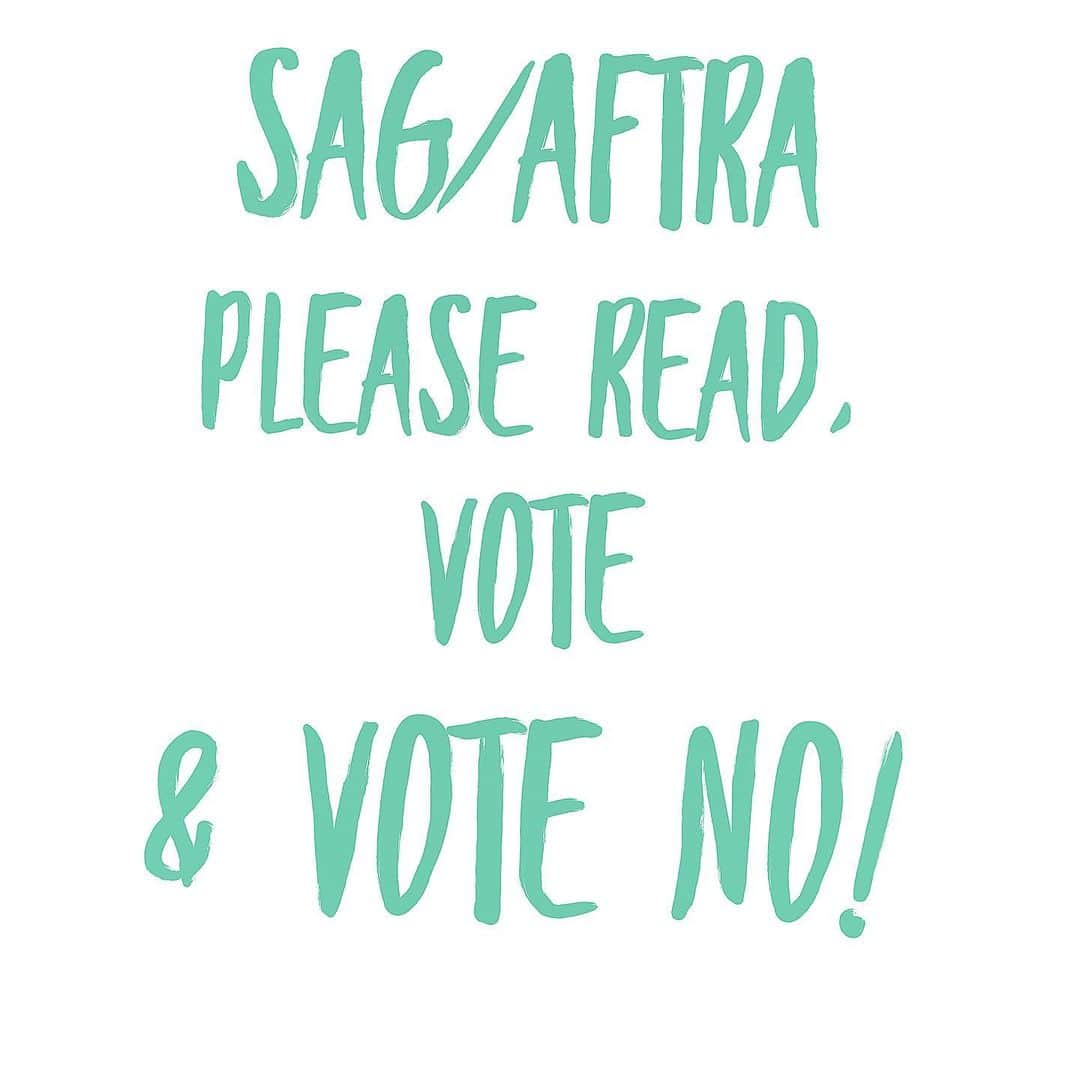 ブリアンナ・ブラウンさんのインスタグラム写真 - (ブリアンナ・ブラウンInstagram)「PLEASE VOTE NO ON THE NEW SAG/AFTRA CONTRACT.  A vote NO does not mean a strike, it means it will go back to the bargaining table so we can try to get what we should have had a long time ago.  A few quick shortcomings of the new contract:  If you're working on a streaming show that's under twenty minutes, studios can choose to pay you MINIMUM WAGE which is $13/hour in California.  If your syndication residual was $100, it is now going to be $10.  Your meager HBO/SHOWTIME, etc. residual of .32 cents will, once again, see no increases.  Stunt performers will now give away their overtime pay when they are asked to do more dangerous work.  Studios can now take your work from one episode and reuse it in another without your approval and by only paying you scale minimum.  Instead of the studios paying more in pension and health, they will be taking .5% of your 3% yearly wage increase and putting that into the pension instead of your pocket! In other words, you are only getting a 2.5% wage increase, not 3%.  We asked that if you're doing a nude/sex scene that they limit the people who can watch in video village and the studios said NO! Seriously? We couldn't even get THAT?  This is just the start of it. Let me know if you'd like more information (reach out to @jojojoleeds )....but please take two seconds to vote NO!  Here's how to vote and it literally takes 15 seconds (which includes the time it takes to retrieve your pin): go to: ivsballot.com/tvtheatrical2020 it will ask you for your sag/aftra i.d.  then click below for "find my pin" and you just have to enter the last four of your social. copy the pin and then click vote and paste the pin in there. then you vote NO on the contract. it asks you to review your vote and then click cast my vote.   *Thank you @jojojoleeds for sharing all this vital info with me!   *Please see link in bio and please repost & share with all your union actor friends.  . . . #sagaftra #sagawards #sagaftramember #sagaftramembers #sagaftraactor #unionmember #hollywood #voteno #auditions #auditioning #losangelesworld #sag #aftra #thenewhollywood」7月11日 1時11分 - briannabrownkeen