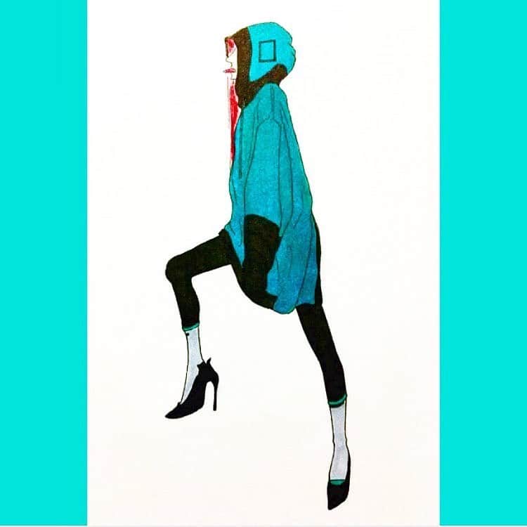 si ouxのインスタグラム：「時間差で、ありがとう！絵描いてもらえるのほんと嬉しい。 ﻿ しかも #光合成にっき から知っててくれてるのも感激！﻿ ﻿ ﻿ Regram: @m6ycnprn﻿ ・﻿ #光合成にっき #あそこの屋上 #きょうの太陽浴 ﻿ #今日のひなたぼっこ #寒空コレクション﻿ ずっとみてますがずっと素敵﻿ スタイルがとてもすき﻿ 最近のストーリーの曲紹介も楽しみのひとつ﻿ ・﻿ @si_oux ﻿ ・﻿ #お絵描き #らくがき #drawing #illust #illustration #イラスト #pen #ペン #コピック #アナログ #絵」