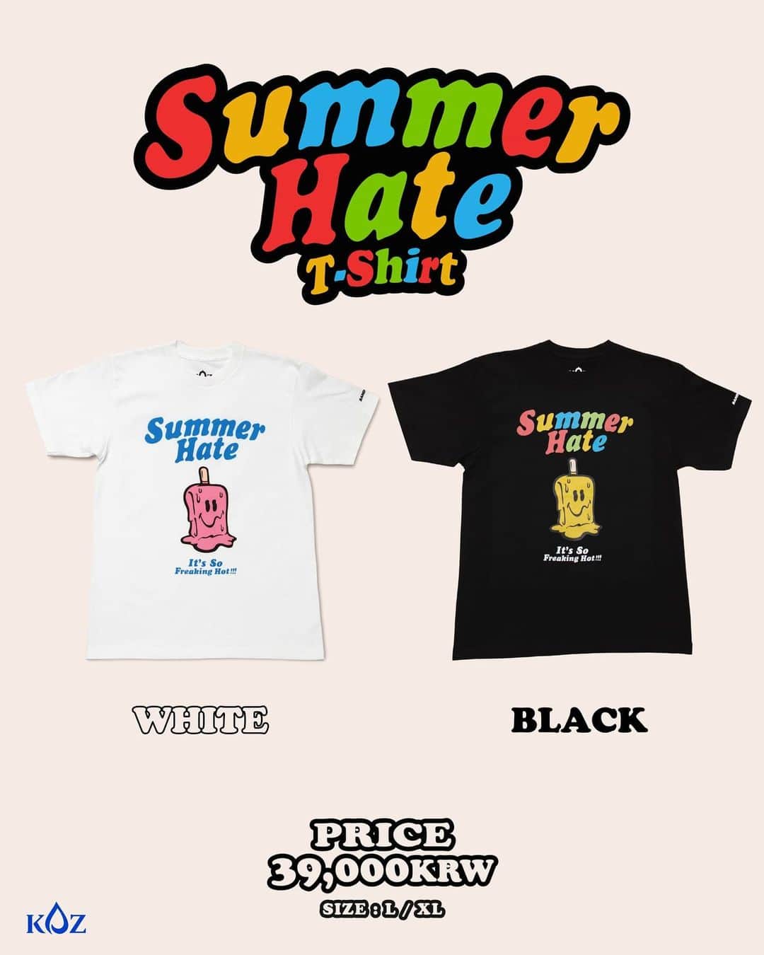 ジコさんのインスタグラム写真 - (ジコInstagram)「Summer Hate T-Shirt COMING SOON🔥🍦😛  #썸머헤이트티 #SummerHatetshirt #뜨거운요청에힘입어출시결정 #7월13일」7月10日 18時37分 - woozico0914