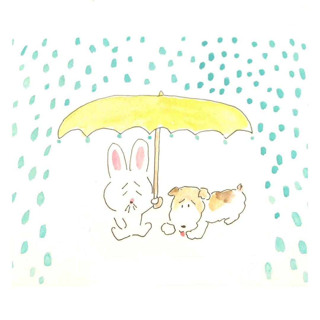 ハルペイさんのインスタグラム写真 - (ハルペイInstagram)「☔️ なんだか☔️雨の被害が各地すごいね… みなさまご無事で🙏 湘南は降ったりやんだりです。 . #気をつけてね #雨#雨模様#☔️ .  #harupei#ハルペイ#doodle#draw#drawing#illustrator#illustration#japan#絵#雑貨#湘南#イラスト#イラストレーター#ゆるい#茅ヶ崎」7月10日 20時38分 - harupeipei