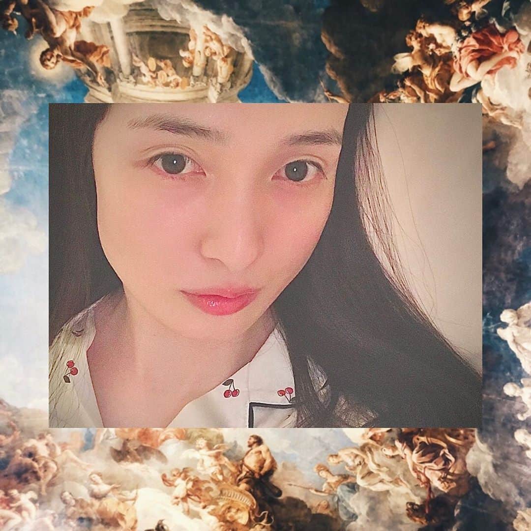 奥村佳恵のインスタグラム：「🥱🌙💫⭐️🌠🌃🌌💤 #pajamas  #pjs  #🍒」