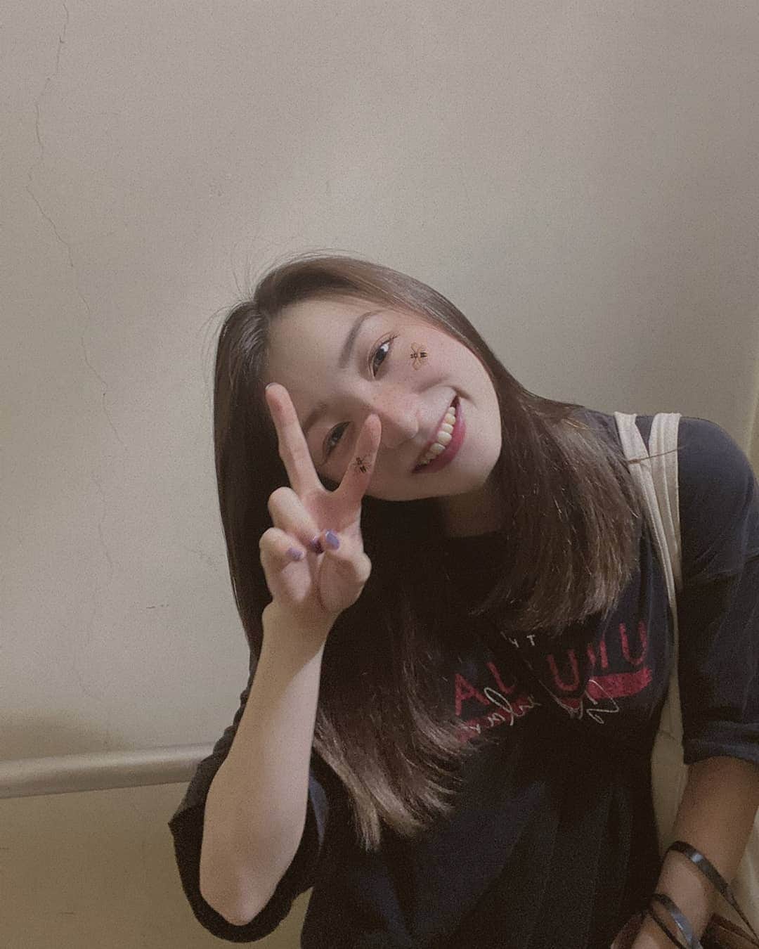 山本花織のインスタグラム：「． ぴーす」