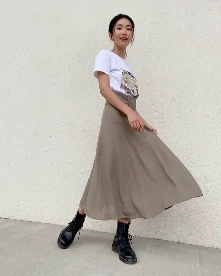恵里花のインスタグラム：「今週も1週間お疲れ様でした💚🌿﻿ ﻿ #erikasfd﻿ #ootd﻿ #styleoftheday」