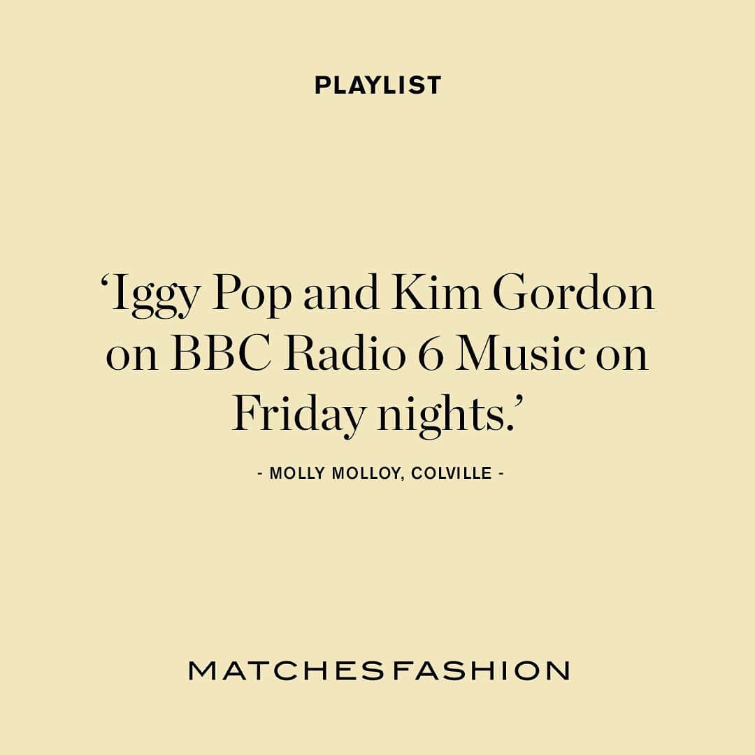 MATCHESFASHION.COMさんのインスタグラム写真 - (MATCHESFASHION.COMInstagram)「In need of some new music inspiration? We asked our community of designers, friends and partners what they’re listening to right now. Swipe to find new favourites and rediscover old ones, with suggestions from @mollymmolloy of @colville_official, @adambaidawi and more.  Share your favourite songs in the comments and head to the link in bio for more #CheckingIn inspiration.」7月10日 21時23分 - matches