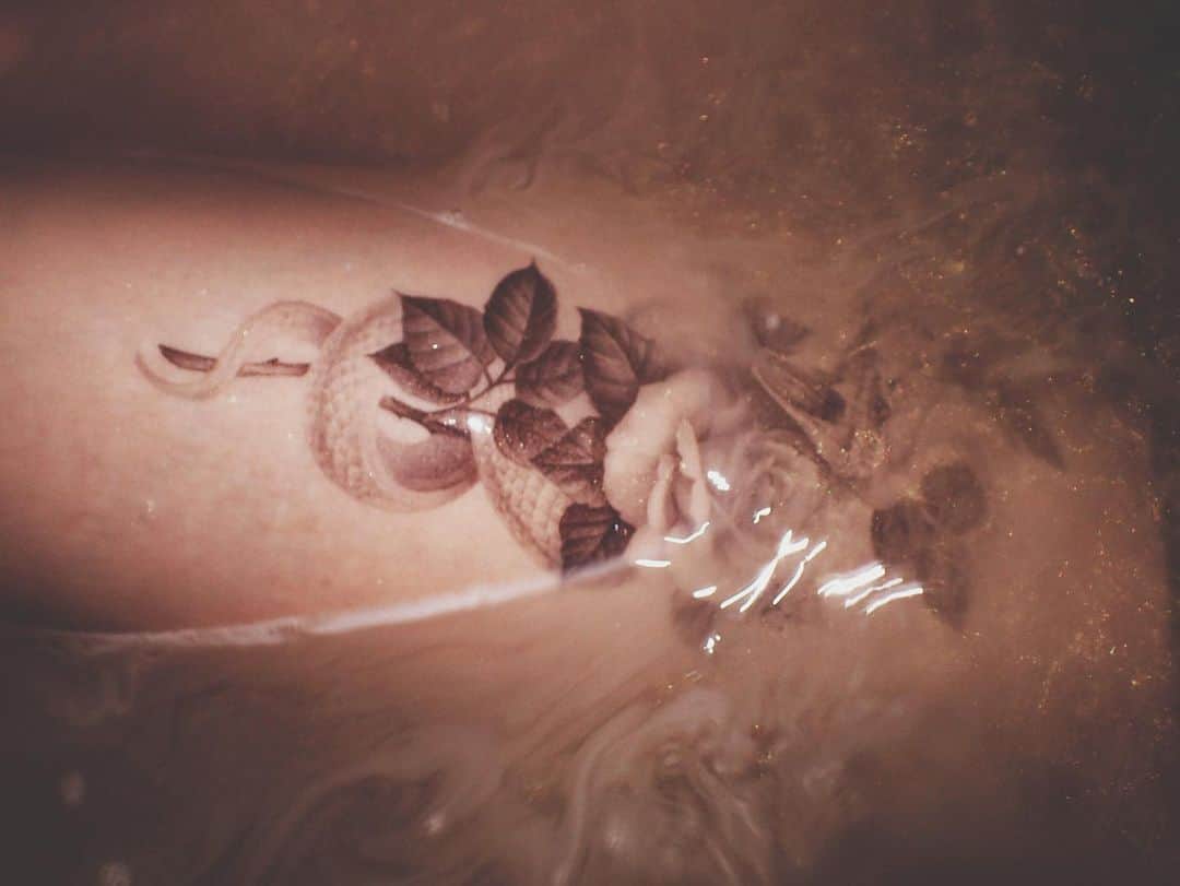 浅香ななみさんのインスタグラム写真 - (浅香ななみInstagram)「. エモすぎんか #薔薇 #蛇 #浴槽」7月10日 21時24分 - _773.a_