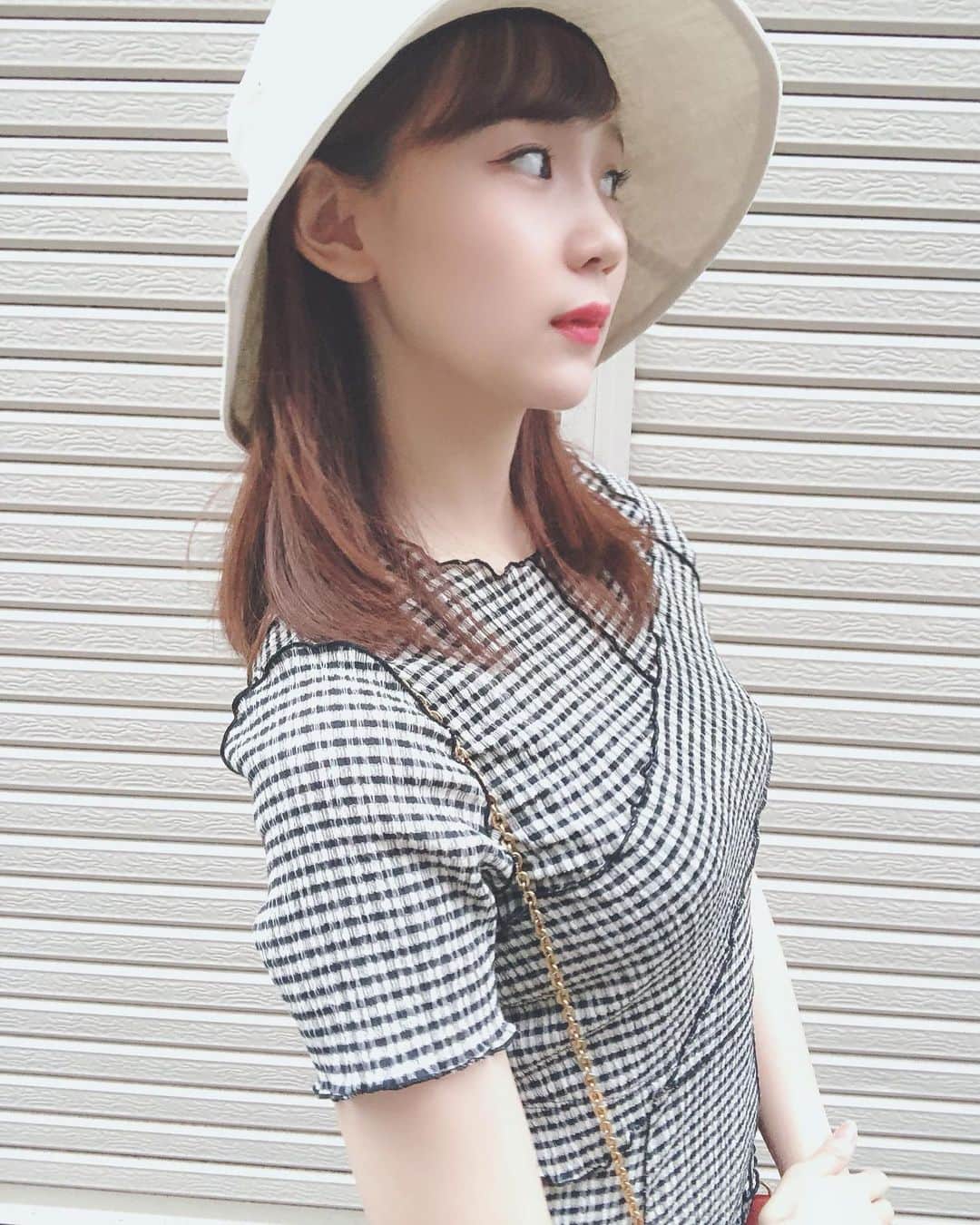 大段舞依のインスタグラム：「﻿ ﻿ 日焼け 紫外線 対策バッチグー👍👒💕﻿ ﻿ ﻿ 最近どこのブランドも可愛い帽子が多い〜〜👒﻿ 日除けにもバッチグーだよっ＾＾﻿ ﻿ ﻿ #日焼け #紫外線対策 #日除け #帽子 #👒 ﻿ ﻿」