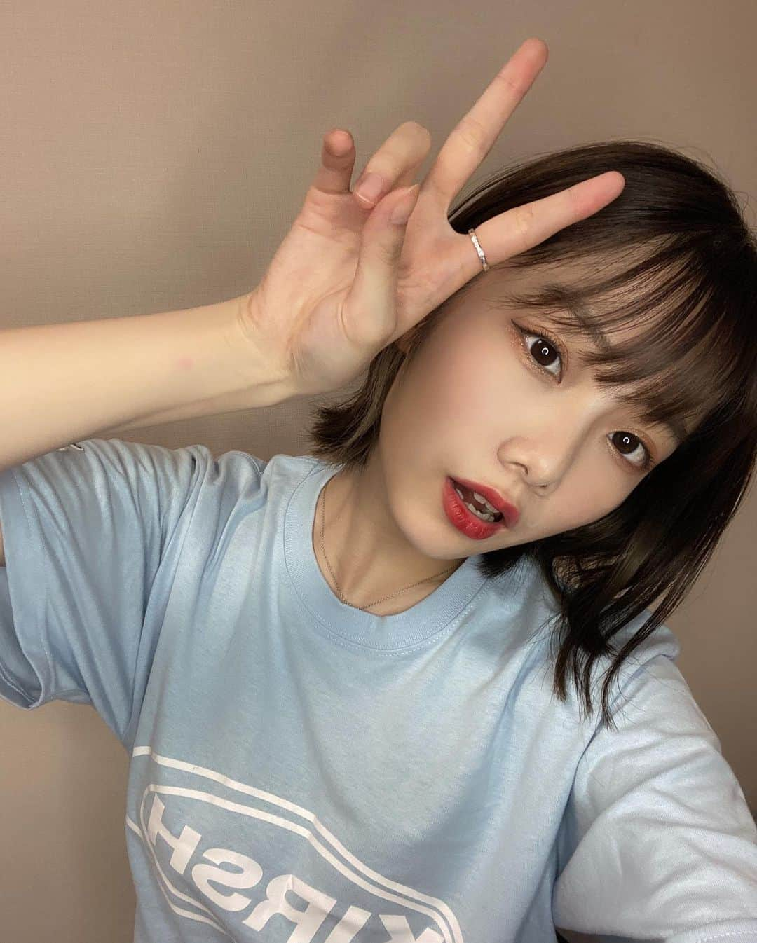 MOMOKAさんのインスタグラム写真 - (MOMOKAInstagram)「・ 配信ありがとうございまーーーしたー！！！🙋‍♀️ 慣れないカメラで撮ったら加工強めになってしまった😂😂😂顔濃い😂 明日も元気に💪おやすみなさい〜」7月10日 22時01分 - momoka_jewel