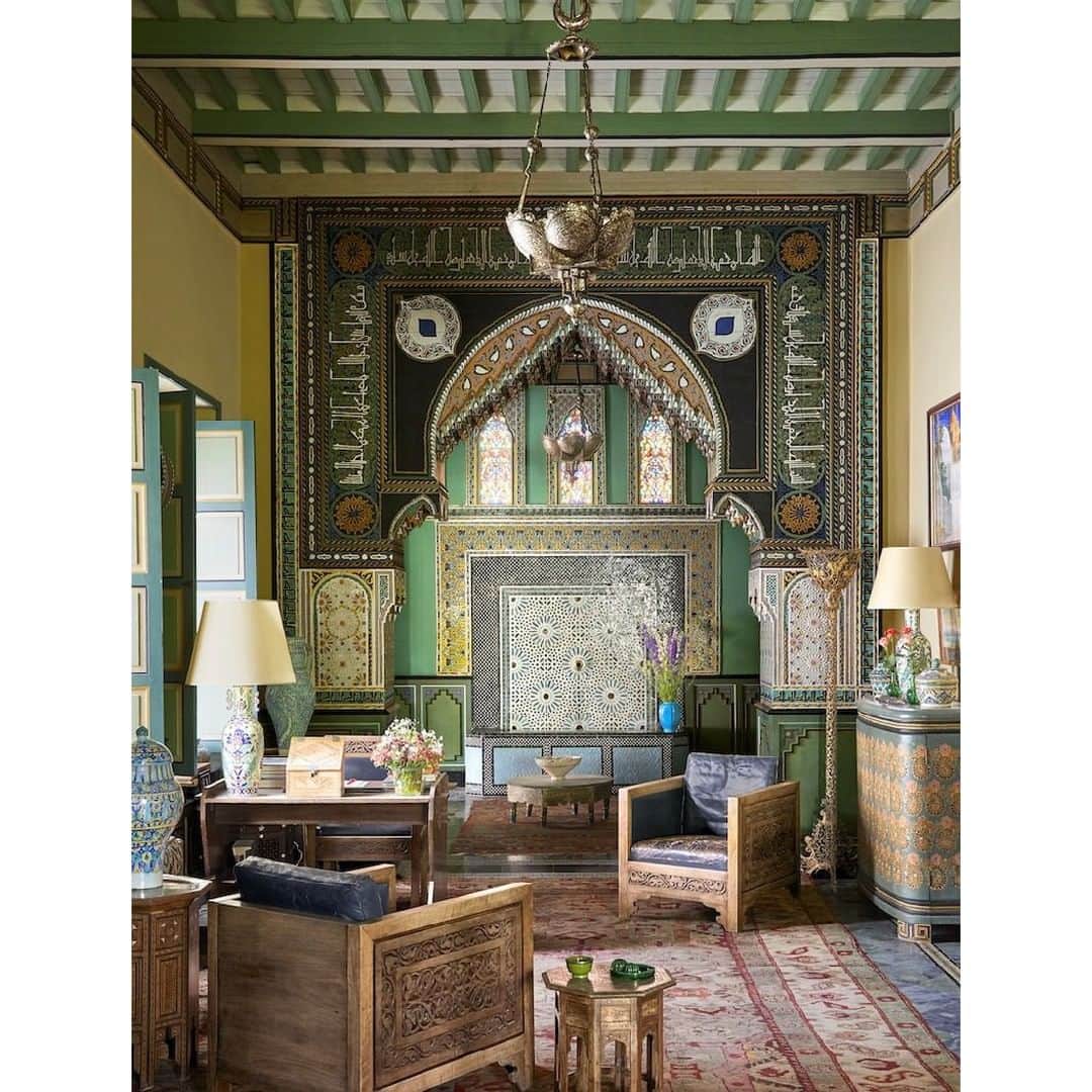 のインスタグラム：「Villa Oasis, the home of Yves Saint Laurent and Pierre Berge in Marrakech」