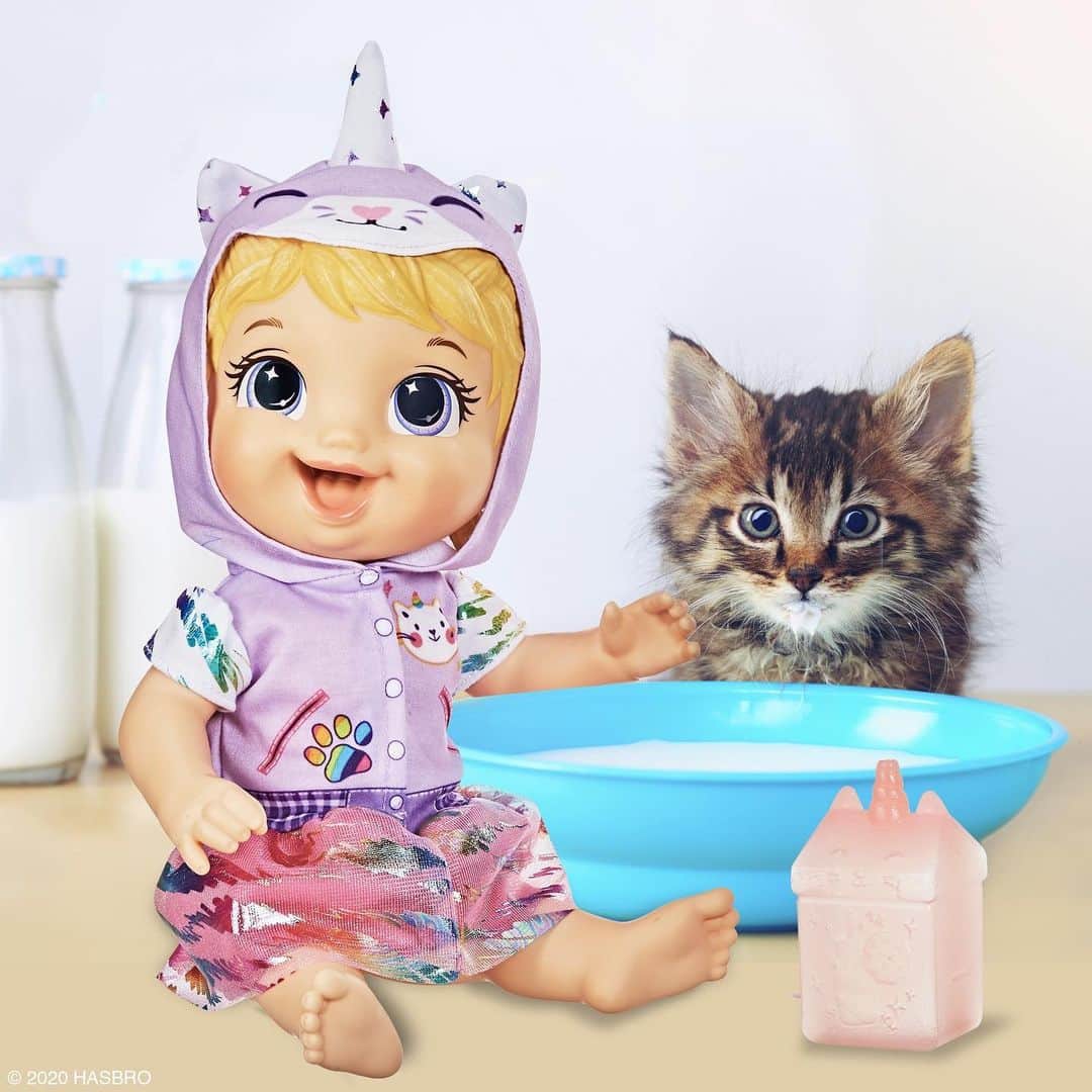 Hasbroさんのインスタグラム写真 - (HasbroInstagram)「We didn't think it was possible to have THIS MUCH CUTE in one image #NationalKittenDay #BabyAlive #Hasbro」7月10日 23時01分 - hasbro