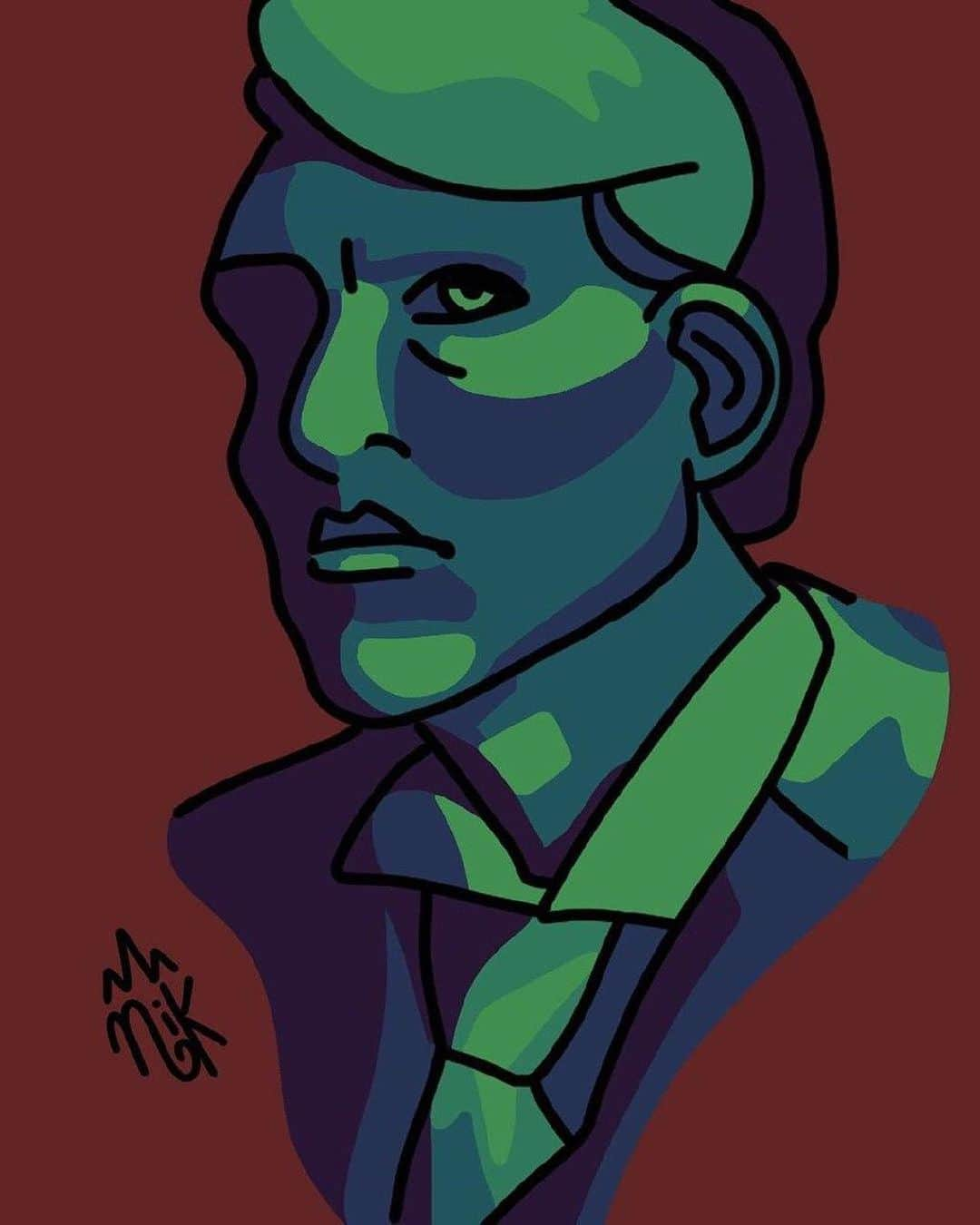 マッツ・ミケルセンさんのインスタグラム写真 - (マッツ・ミケルセンInstagram)「🆕 #FanArtFriday: This week's fan art by @toothparste. Thank you.   #MadsFriday #SpecialMads #TeamMads #TheOfficialMads」7月10日 23時12分 - theofficialmads