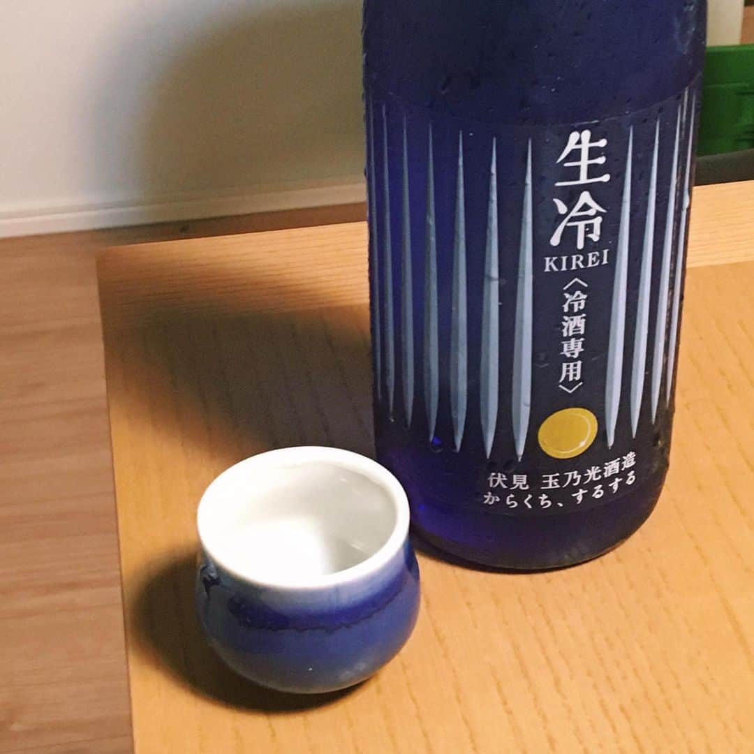 吉良穂乃香のインスタグラム：「日本酒が飲みたい気分だったので🍶 #日本酒#sake#伏見#京都#玉乃光#玉乃光酒造」