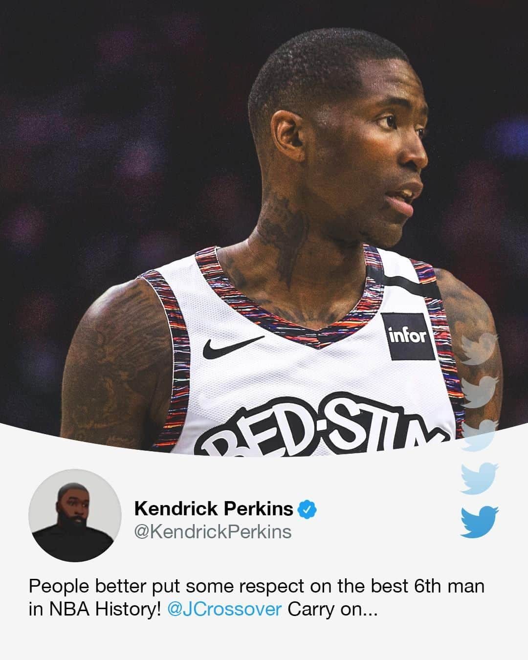 espnさんのインスタグラム写真 - (espnInstagram)「@therealkendrickperkins thinks Jamal Crawford is the greatest 6th man of all time. Agree or disagree?」7月11日 9時47分 - espn