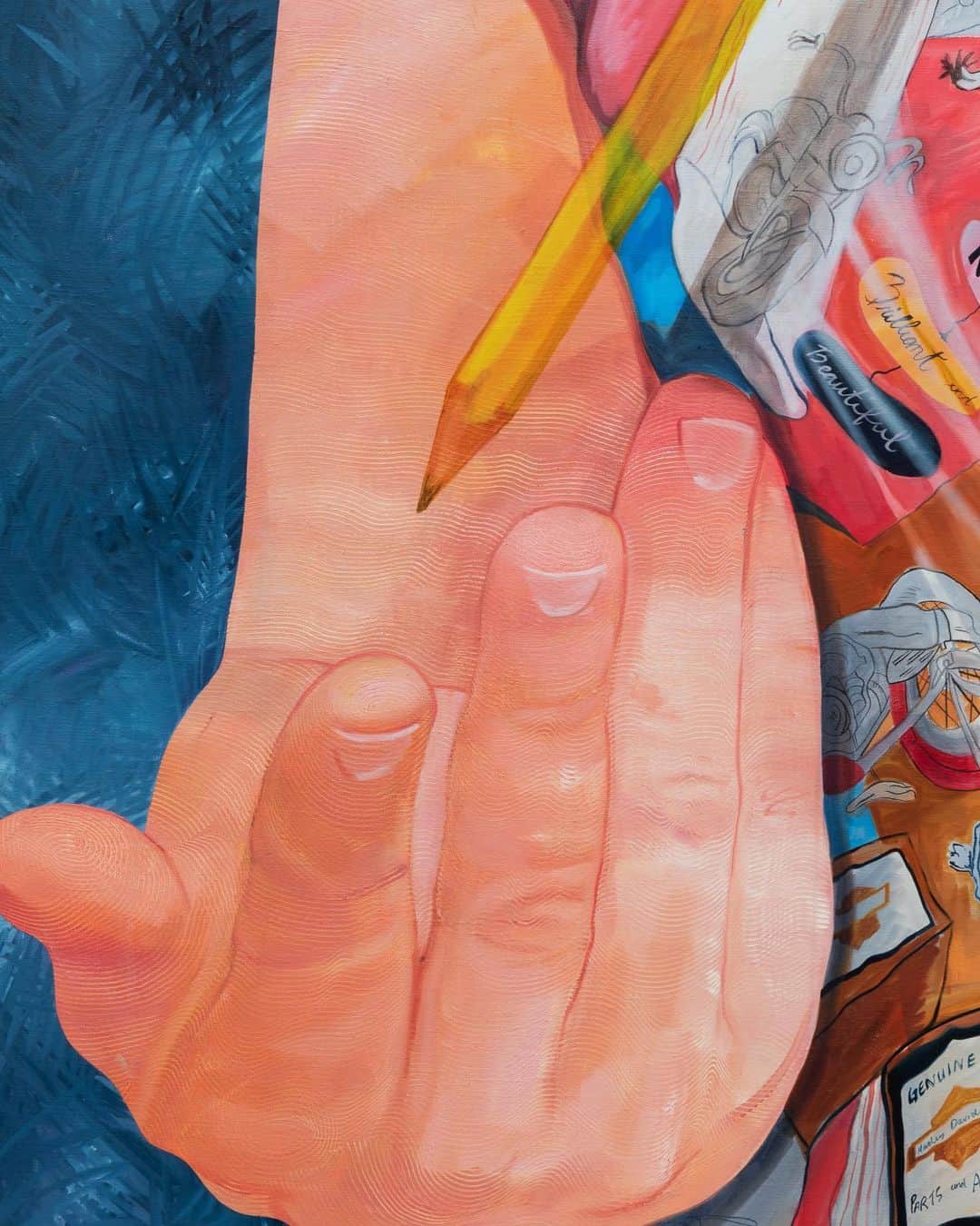 Juxtapoz Magazineさんのインスタグラム写真 - (Juxtapoz MagazineInstagram)「So many beautiful details in these new grand paintings by @rebeccanessart at @ninomiergallery ... so let’s take a look at the hands...」7月11日 10時14分 - juxtapozmag