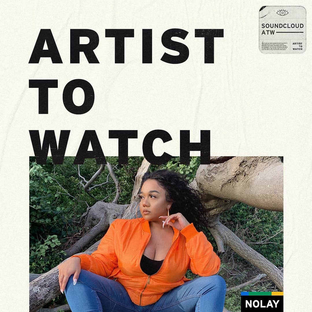 サウンドクラウドのインスタグラム：「This week's #ATW is ⁠one bad bih, #PERIODT. The rapper is influenced by FKA Twigs, Rihanna and Kendrick Lamar. ⁠⠀ ⁠⠀ Listen to @nolayofficial for yourself at the link in bio.」