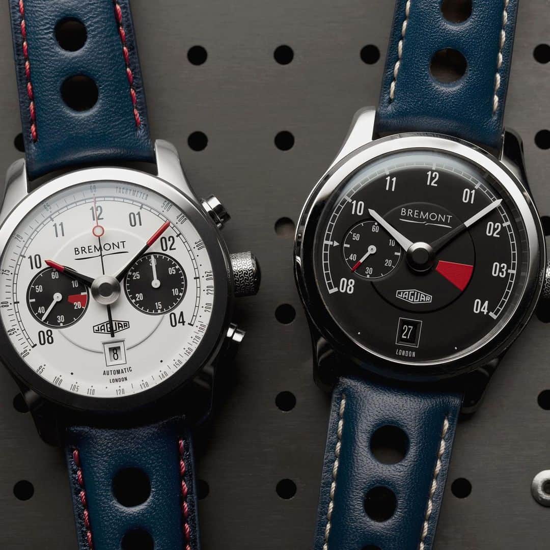 ブレモンさんのインスタグラム写真 - (ブレモンInstagram)「Which watch in our Jaguar collection are you most drawn to?⁠⠀ ⁠⠀ Based on a shared love and appreciation of #BritishEngineering , we partnered with @Jaguar to release a range of four watches dedicated to the road-going Jaguar E-type, which at its 1961 launch was not only the fastest production car in the world but, according to Enzo Ferrari, the most beautiful. Our latest creation pays tribute to the triple Le Mans winning D-type racing car.⁠⠀ ⁠⠀ Tap the image to get a closer look at your favourite Jaguar watch.⁠⠀ ⁠⠀ #bremont #bremontwatches #watch  #london #luxury #uk #design #britishmade #designer #jaguar #jaguarcar #classiccar #classic #vintage #etype #dtype #jaguaretype #jaguardtype #cars #auto」7月11日 2時34分 - bremontwatches