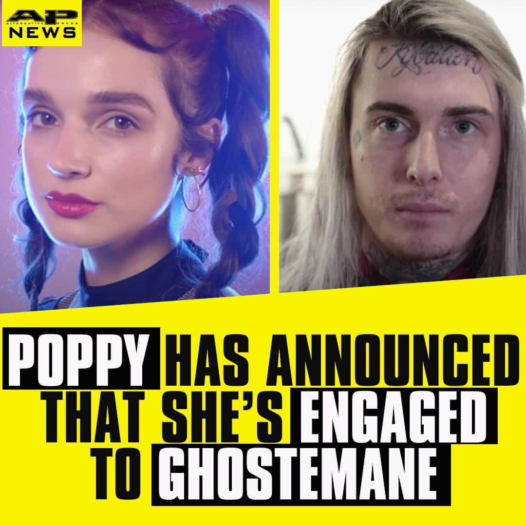 Alternative Pressさんのインスタグラム写真 - (Alternative PressInstagram)「Congratulations to @impoppy and @ghostemane who have announced they are engaged ⁠ LINK IN BIO⁠ .⁠ .⁠ .⁠ #poppy #ghostemane #poppyghostemaneengagement #alternativepress #altpress」7月11日 3時30分 - altpress