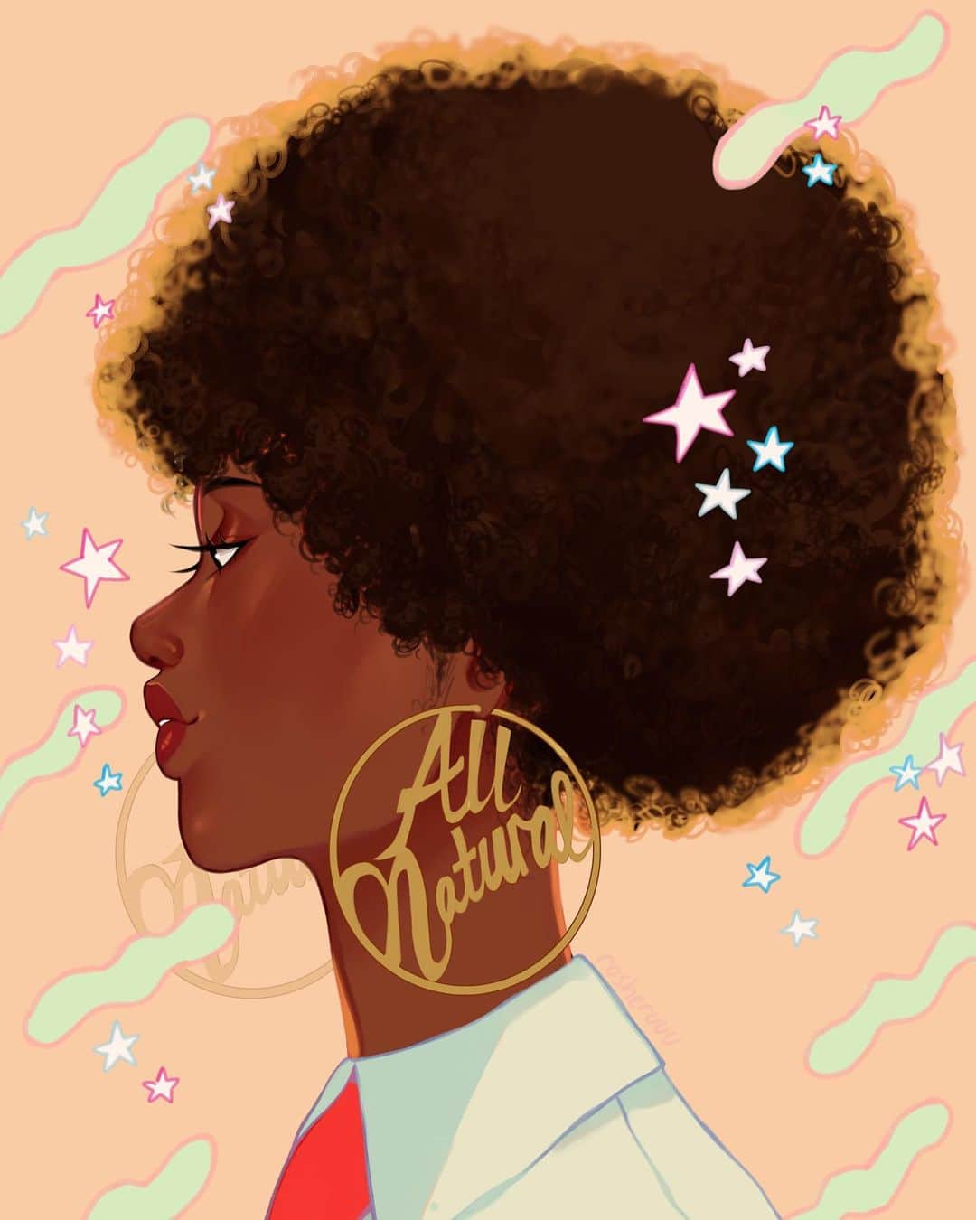 Tumblrさんのインスタグラム写真 - (TumblrInstagram)「@rosheruuu's “Rejoicing in Our Hair” collection ✨ — rosheruuu.tumblr.com⁠⠀ #tumblrstaffpicks #paintings #blackartists」7月11日 3時31分 - tumblr