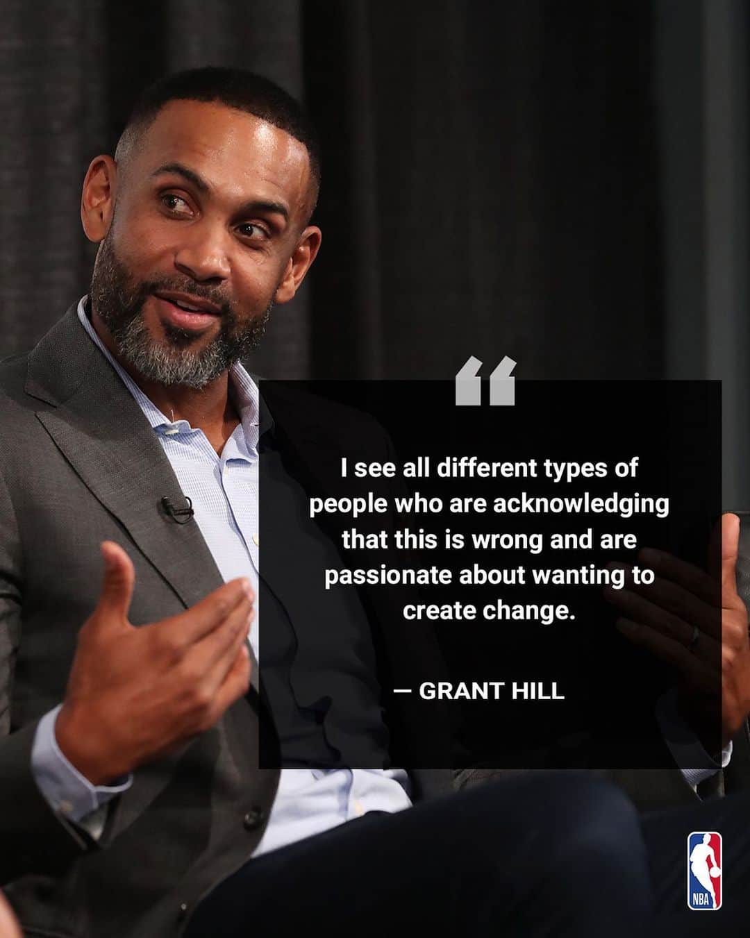 NBAさんのインスタグラム写真 - (NBAInstagram)「@realgranthill on his feeling of hope from seeing people of all races demonstrating against systemic racism in America. #NBAVoices」7月11日 4時04分 - nba