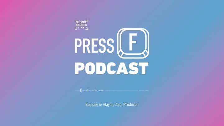 スレッジハンマー・ゲームズのインスタグラム：「"Games bring together a lot of different people and a lot of different personalities. And that's what makes it work."  Check out our interview with Alayna Cole on Press F Podcast. Link in bio.」