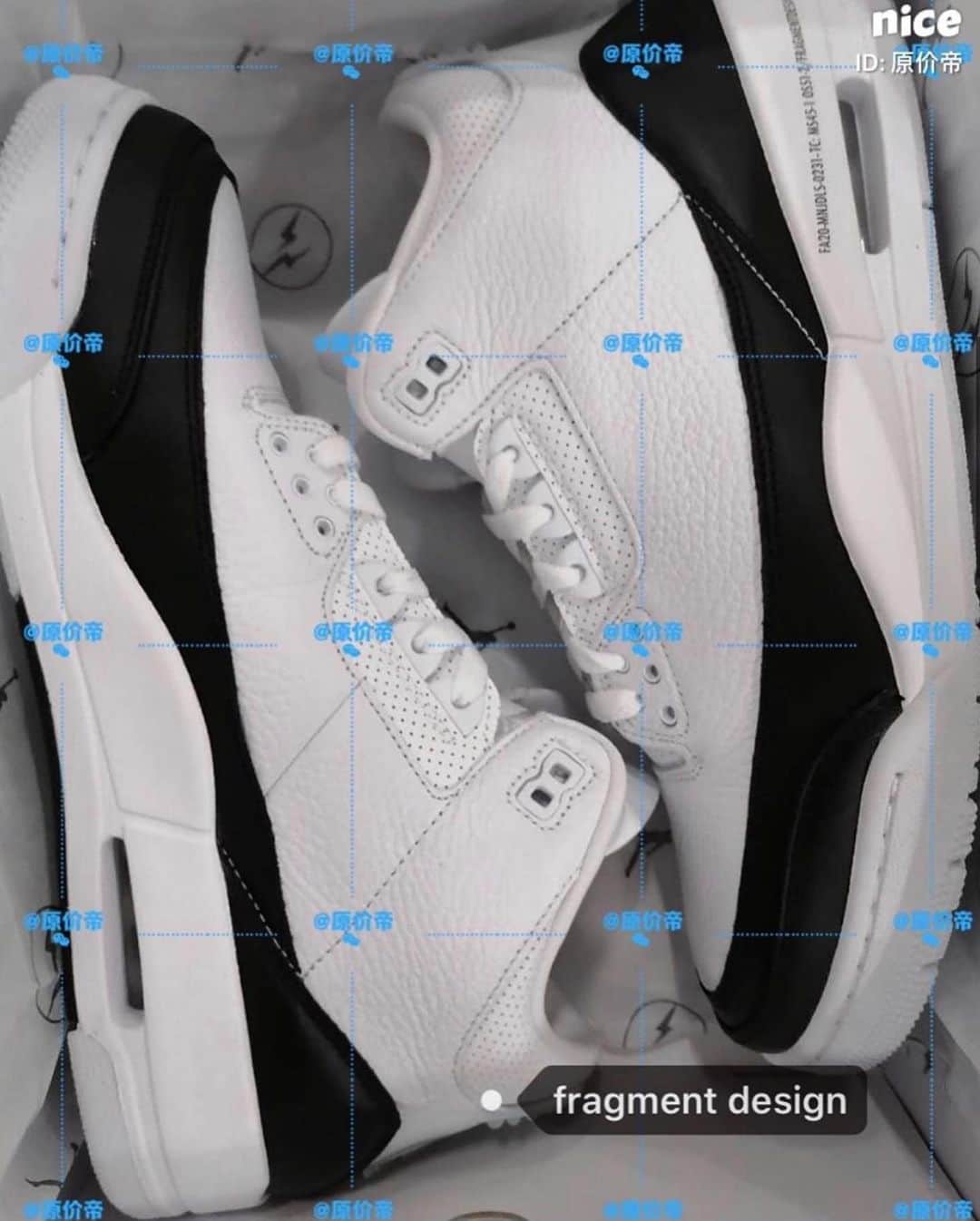 Nice Kicksさんのインスタグラム写真 - (Nice KicksInstagram)「Translucent heel tab on the FRAGMENT x Air Jordan 3 Retro SP 👀」7月11日 6時12分 - nicekicks