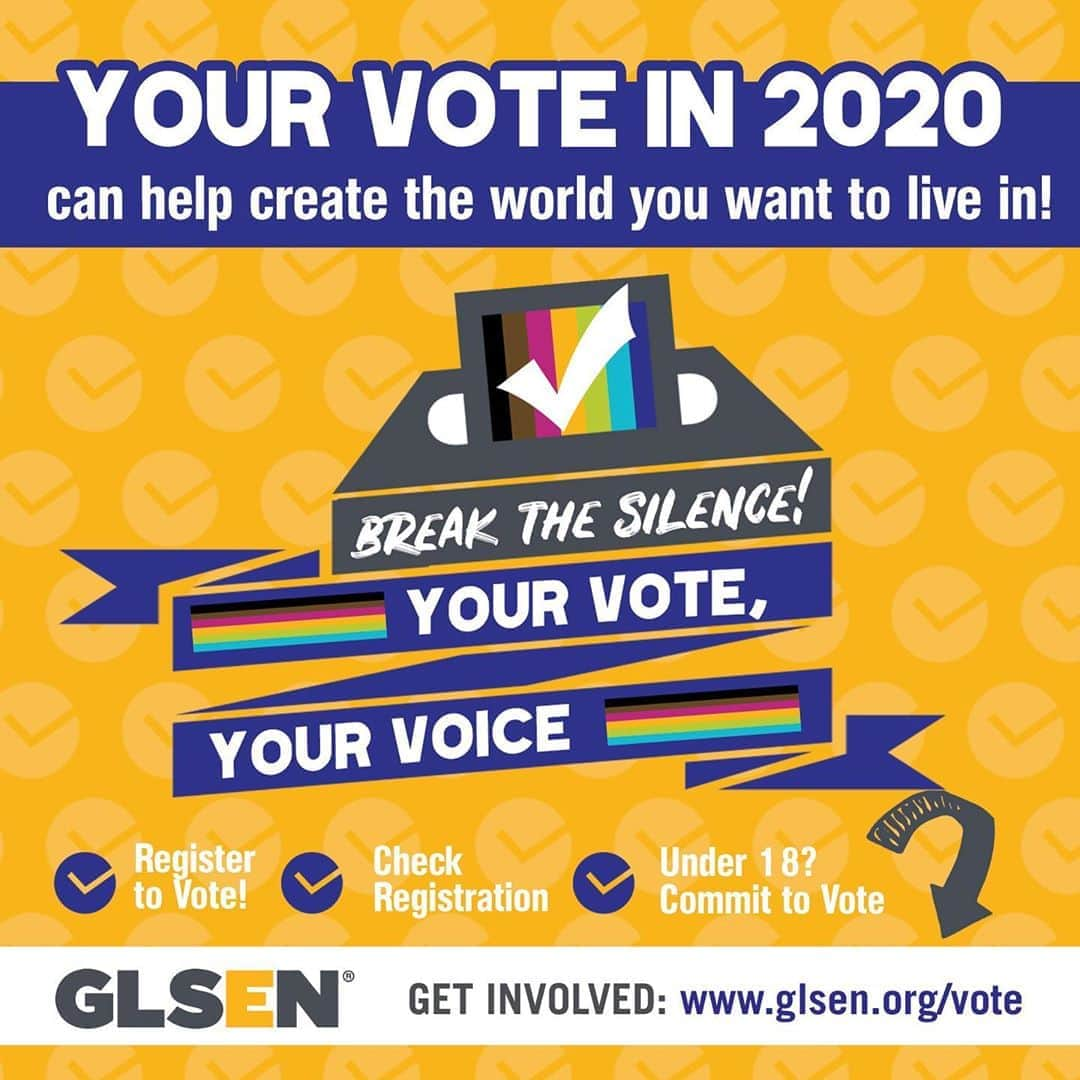 ジム・パーソンズのインスタグラム：「1 in 5 LGBTQ people are not registered to vote. That’s just bad form! There are so many issues that need your vote/your voice - or the voice of someone you know that may not be registered! Link in bio as to how to register or help someone else get registered! @glsen」