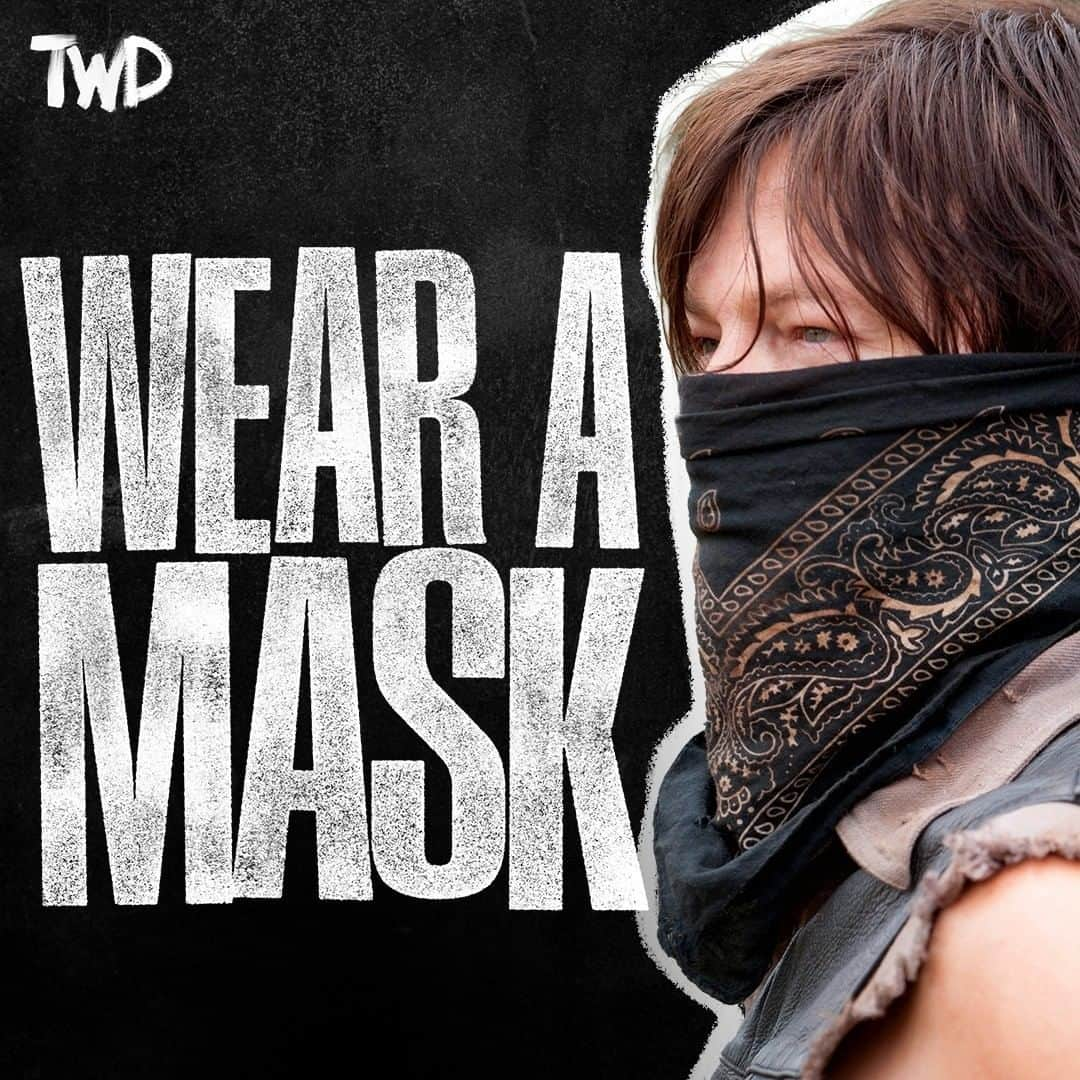 The Walking Deadさんのインスタグラム写真 - (The Walking DeadInstagram)「Wear a mask.」7月11日 7時26分 - amcthewalkingdead