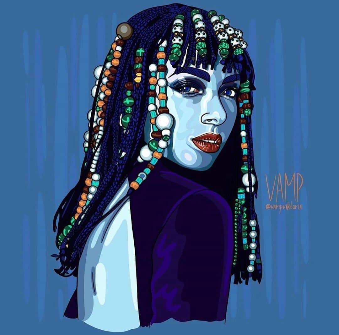 カテリーナ・グレアムのインスタグラム：「🤯 Thank you @fo.larin_art @smriti.arts in India 🇮🇳, @_feel_art_ in India 🇮🇳 @dreabonag in Italy 🇮🇹 @chahd.m_ in Tunisia 🇹🇳 @meriam_aldabbagh in Iraq 🇮🇶 @vampviktoria in Russia 🇷🇺@devinzola in Germany 🇩🇪 @artofelona in Kosovo 🇽🇰 @iris.tijssen in the Netherlands 🇳🇱 #FanAppreciationFriday」