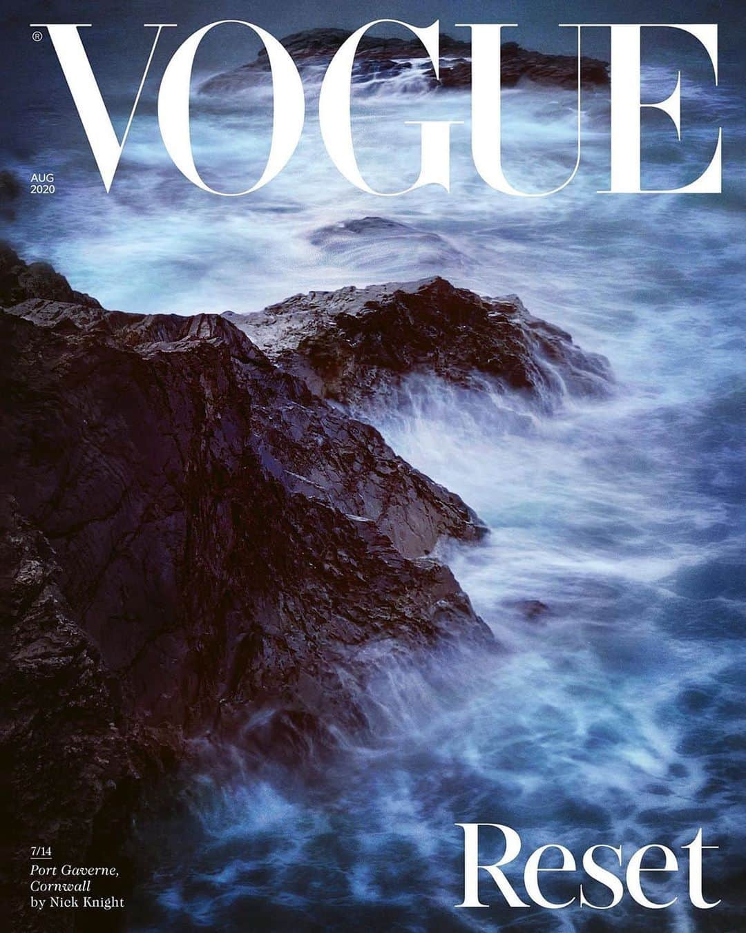 ValGarlandさんのインスタグラム写真 - (ValGarlandInstagram)「What an incredible issue @Edward_Enninful @britishvogue   #NickKnight’s @nick_knight dramatic cover image of crashing waves in Port Gaverne  #BritishVogue’s August Reset 2020 issue. . . . #Vogue #BritishVogue #EdwardEnninful #NickKnight」7月11日 19時08分 - thevalgarland