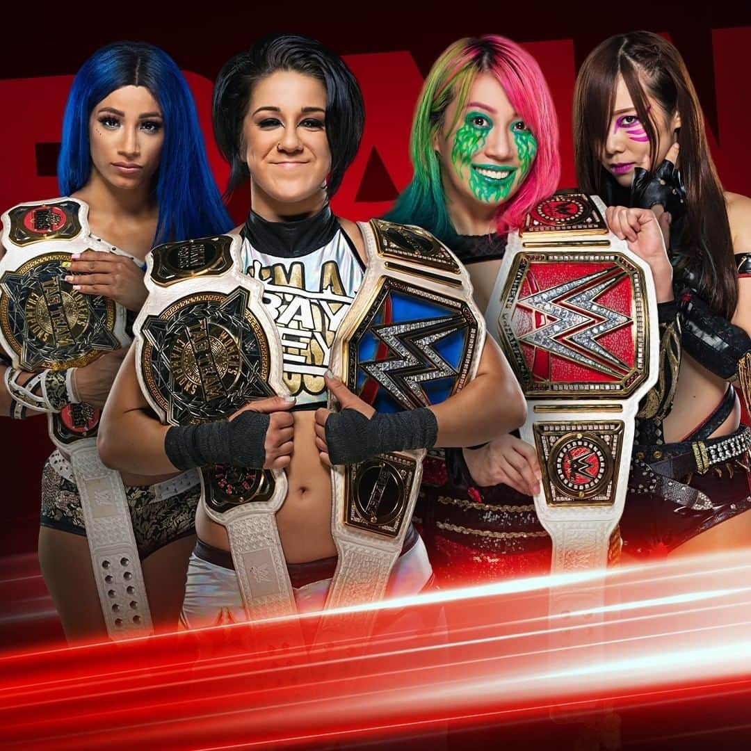 WWEさんのインスタグラム写真 - (WWEInstagram)「The WWE Women's Tag Team Titles will be on the line and MORE during a Night of Grudge Matches THIS MONDAY on #WWERaw!」7月11日 12時00分 - wwe
