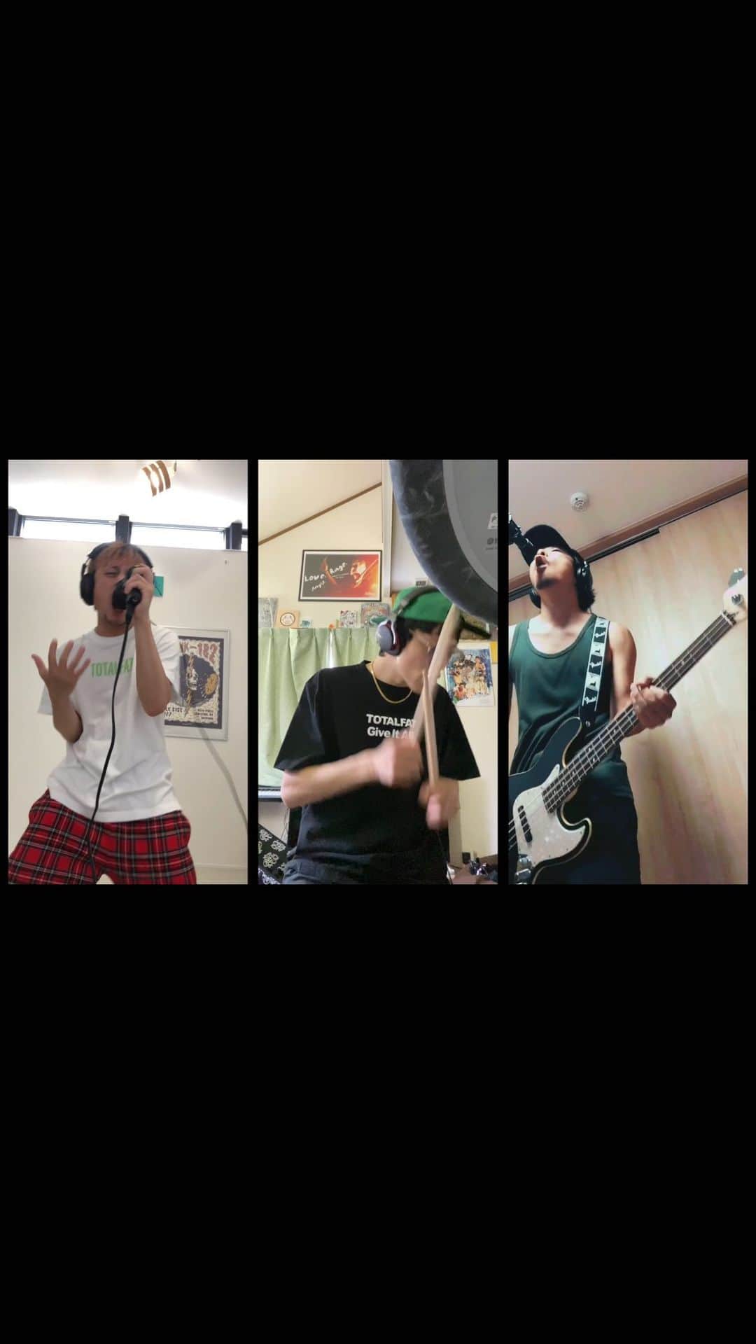 TOTALFATのインスタグラム：「7/20は初めての無観客配信ライブ！！ 色々と楽しいサプライズを考えてるのでお楽しみに✨ チケット発売中です🔥🔥🔥  #TOTALFAT #tf_homesession  #音楽を止めないTF #待ち合わせはライブハウスで #Angryshotgun @totalfat.shun  @jose.totalfat  @buntatf」
