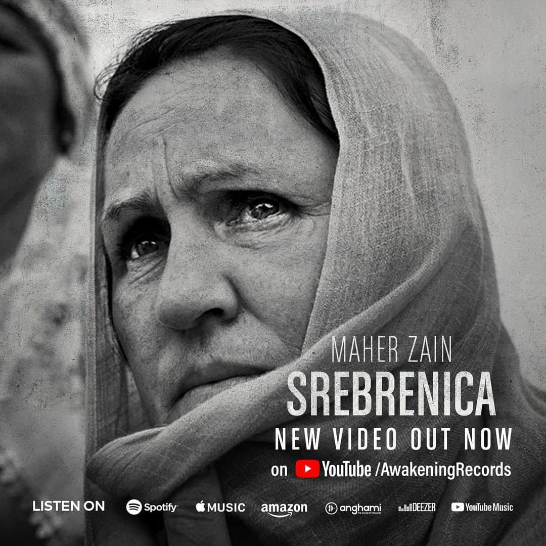 マヘル・ザインさんのインスタグラム写真 - (マヘル・ザインInstagram)「‪Watch my new video “Srebrenica”, released on the 25th anniversary of the Srebrenica genocide. Starting on the 11th of July 1995, the Srebrenica massacre cost the lives of 8372 Bosnian Muslim men and boys, the worst war crime to take place on European soil since the Second World War. Never forget Srebrenica!   #srebrenica #neverforgetsrebrenica #neveragain #bosnia #srebrenicagenocide」7月11日 21時37分 - maherzainofficial