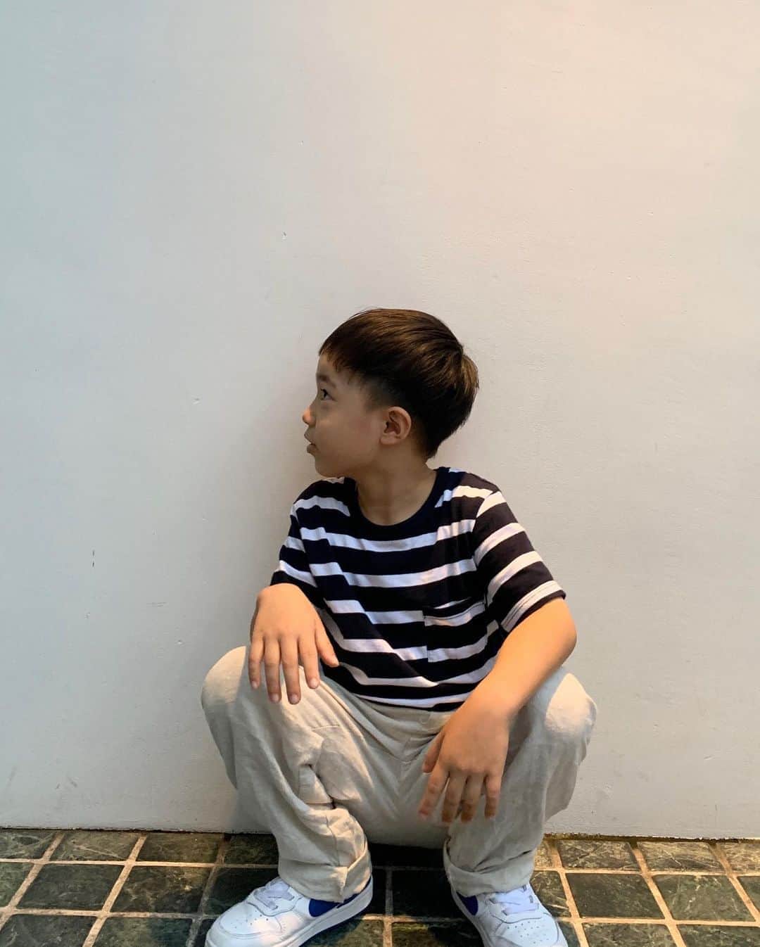 新原愛加のインスタグラム：「. 伸びた分カットしてもらいました✂︎ 小山さんいつもありがとう☺️ @koyama_k_u_realm  #カンタの成長記録」