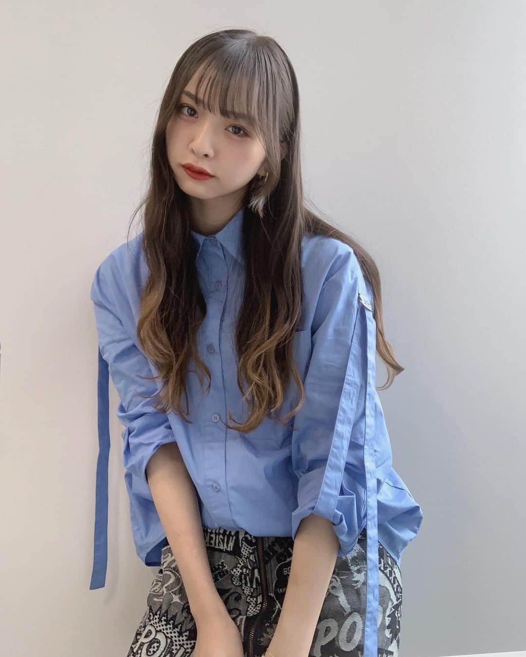 三品瑠香さんのインスタグラム写真 - (三品瑠香Instagram)「最近青がすきみたいです」7月11日 22時12分 - ruka_mishina