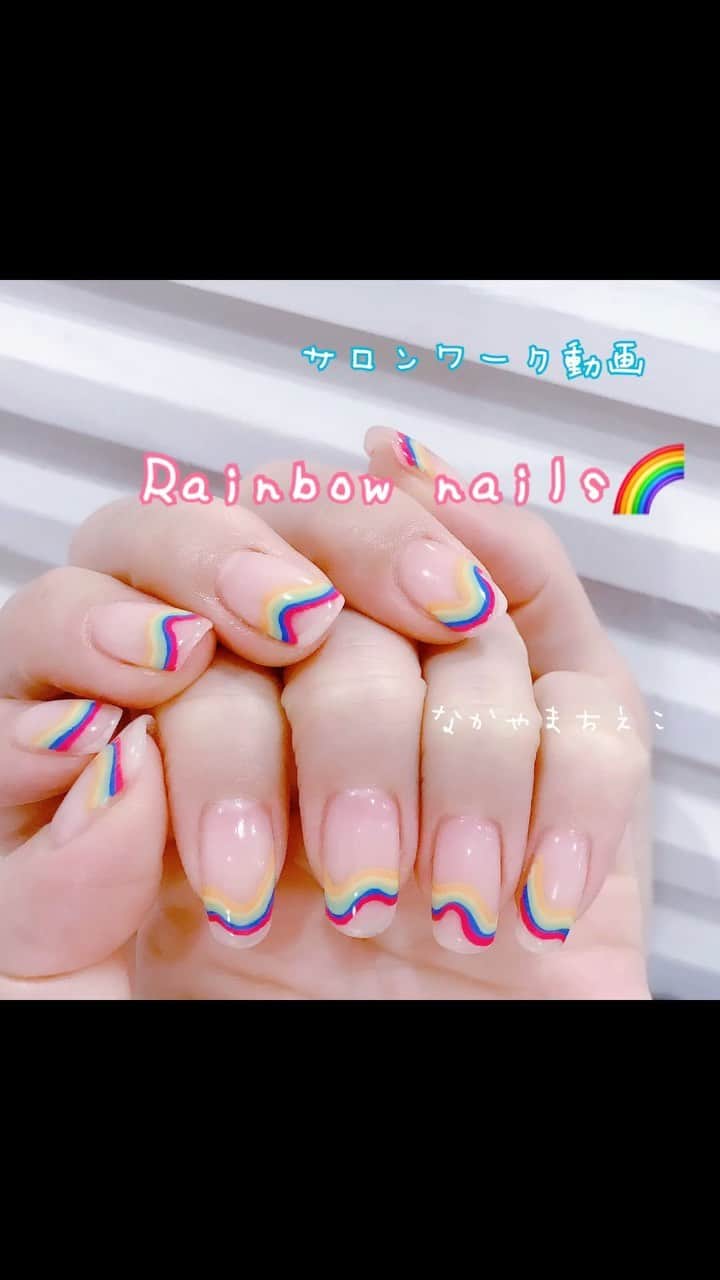 なかやまちえこのインスタグラム：「salon work video！⠀ https://youtu.be/7pOjRYi7C-o⠀ #youtube にもUPしてます☺️⠀ #nail #nails #nailart #ネイル #美甲 #ネイルアート  #japanesenailart #manucure #japanesenails #manicurist #gelnails #أظافر #네일아트 #미용 #vẽmóng #ngườiđẹp  #เพ้นท์เล็บ #искусствоногтя #artedeuñas #เพ้นท์เล็บเจล #ジェルネイルデザイン #ネイルデザイン #senikuku #nagelkunst #ネイルマシン #ジェルオフ @pregelofficial」
