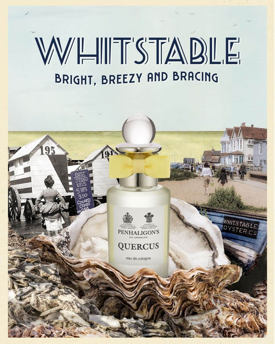 ペンハリガンさんのインスタグラム写真 - (ペンハリガンInstagram)「The scents of six British seaside resorts, for you to enjoy wherever you are.  Fresh air, and fresher faces: that’s what you’ll find in Whitstable. It's Bright, Breezy and Bracing, just like Penhaligon's citrus scent in 30ml, Quercus.  If you prefer a destination with less pomp and more circumstance, look no further. How refreshing. #wishyouwerehere #scentsofsummer #quercus #citrus #penhaligons #whitstable」7月11日 23時08分 - penhaligons