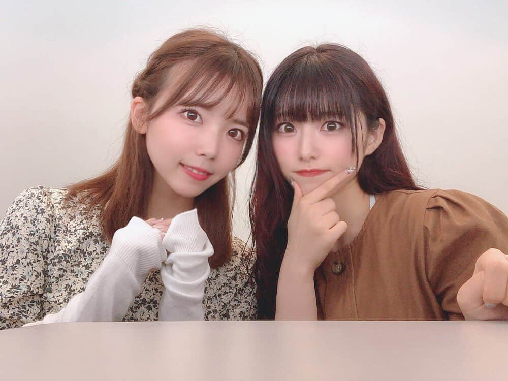 堀江りほのインスタグラム：「同じ事務所の高橋みおちゃんと🍒  #日本コロムビア」