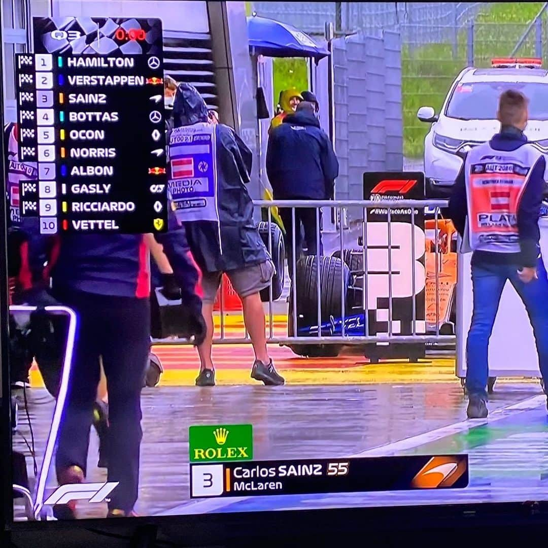 パストール・マルドナドさんのインスタグラム写真 - (パストール・マルドナドInstagram)「Q3  1 HAM - 2 VER - 3 SAI Mercedes - Redbull - Mclaren   Great qualifying thanks to the driver who did an amazing job considering the hard conditions. Súper clasificación, gracias al gran trabajo de los pilotos en condiciones bastante difíciles.  ——————————————————— #f1 #q3 #2020 #redbullring #austria #race #saturday #instagood #likeforlikes」7月12日 0時07分 - pastormaldo