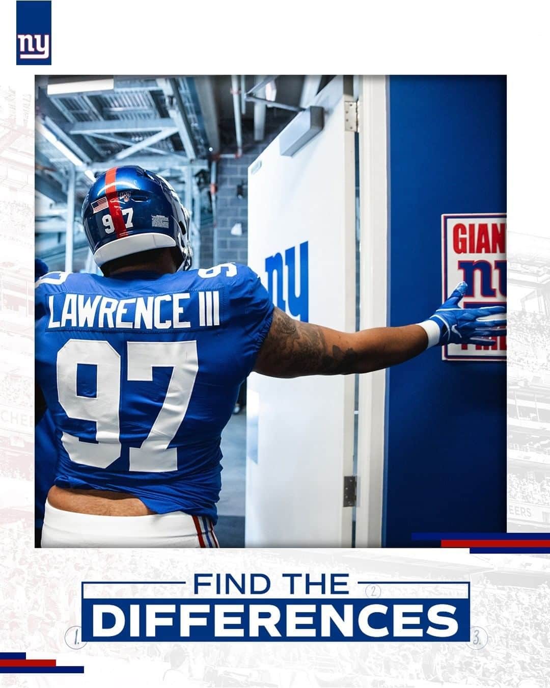 New York Giantsさんのインスタグラム写真 - (New York GiantsInstagram)「Ok this is really hard. Can you find the differences?」7月12日 1時00分 - nygiants