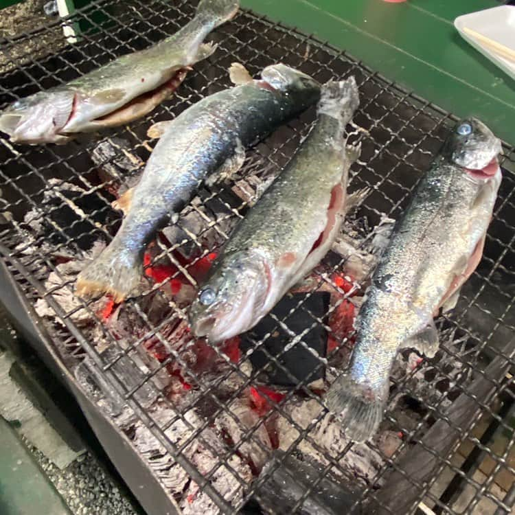 内田蓮さんのインスタグラム写真 - (内田蓮Instagram)「先日、川にマス釣りに行きました🎣 天気も良くて、気持ち良かったです☀️  やるなと思ってたけど....予想通り、すべって川に落ちました😓😓川から出る姿がカッパみたいで笑われました。笑  水がかなり透き通っていてきれいでしたよ🐠 9匹つれて、さばいて食べて最高な1日でした✨✨  アウトドア満載の休日でしたー🙌  #内田蓮 #ニコラ #nicola #メンズモデル #メンモ #川釣り #マス釣り #箱根 #カッパ #最高の思い出 #撮影時だけマスク外しました」7月12日 14時45分 - u_ren_ta