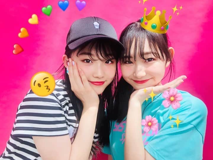 ニコ☆プチのインスタグラム：「🤍🤍 美白コンビ☃️🐇💗 . . #井口虹姫  #川合菖蒲」