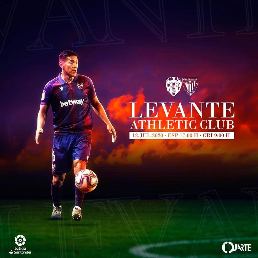 オスカル・デュアルテさんのインスタグラム写真 - (オスカル・デュアルテInstagram)「‪.@levanteud 🔵🔴🐸 .. ‬ ‪🆚 @athleticclub .‬ ‪🏆 LaLiga Santander . ‪⚽️ Jornada 36...‬ ‪🏟.‬ Camilo Cano  ‪📅 Domingo 12 julio .‬ ‪⏰ 17:00h 🇪🇸 09:00h 🇨🇷‬」7月12日 6時04分 - oduarte06