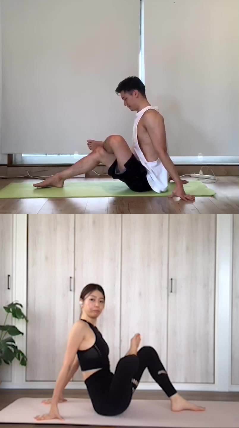 山岸将也のインスタグラム：「トレーナー　@shihoiwazaki  主に下半身種目を🦵 しっかりとした筋量と柔軟性を手に入れましょう💪」
