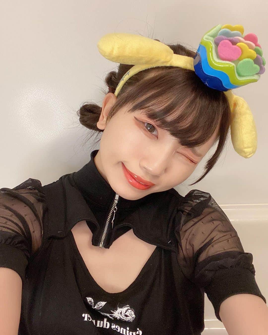 石原美沙紀のインスタグラム：「ただの自撮りです💘😂よかったらわたしを推しにしませんか？  #石原美沙紀　#アイドル　#女優　#推しにしませんか　#フォローしてね　#followｍe #japanesegirl #idol #ポムポムプリン　#ハーモニーランド」