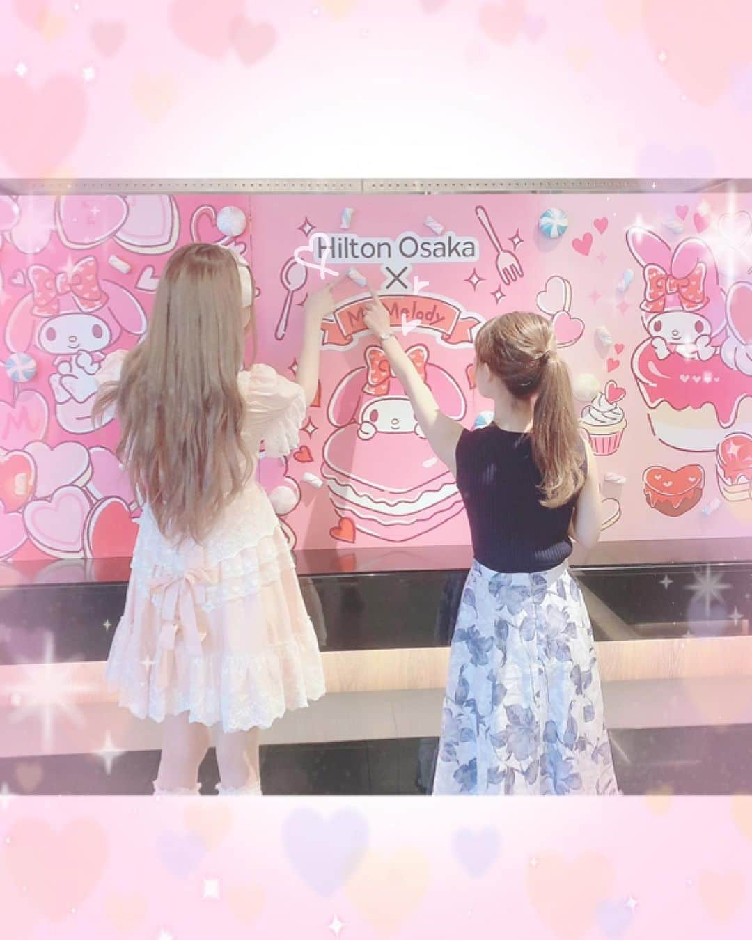 あかりさんのインスタグラム写真 - (あかりInstagram)「よーちえんからの おさななじみ👭 のはーちゃんがサンリオのビュッフェ よやくしてくれたの〜🥰🎀💕❣️ おでが めろたんすきだからって あわせてくれてうれぴぃ🥺💖✨✨ そぉいえばはーちゃん、しょーがくせーのころ めちゃキティちゃんすきやったなぁ😂❣️ なんやかんやで かわいいものが だいちゅきな ふたりです😝💕✨ 💭 そしてまさかのバースデープレゼント🎁まで もらっちゃったんだよぉぉぉっ🥺😭❣️💖✨✨ ちょーおぉぉうれぴかったっ🥺💖✨ どこまでも優女な はーちゃん🥺💖✨✨✨ しあわぺな ひとときを ありがとぉ🥺💕💕💕 💭 #あかちゃむとめろたん #サンリオビュッフェ #マイメロビュッフェ #ヒルトン大阪 #ヒルトンビュッフェ #ヒルトンアフタヌーンティー #sanrio #mymelody #hilton #hiltonosaka #hiltonbuffet」7月12日 22時55分 - akachamxx