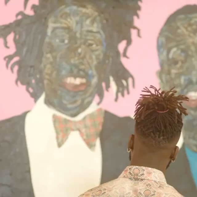 キム・ジョーンズのインスタグラム：「The creation of the #DiorSummer21 men’s collection  in collaboration with Ghanaian artist @AmoakoBoafo began following our meeting in Miami in 2019. Stay tuned to discover the collection live in the form of an exclusive film edited and soundtracked by the video artist Chris Cunningham on Dior.com and Instagram Story on Monday, July 13 at 2:30pm CET.」