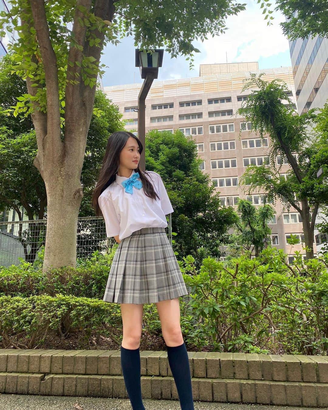 前川歌音のインスタグラム：「今日は天気いいからウキウキでワクワクのルンルン  #青春高校3年C組」