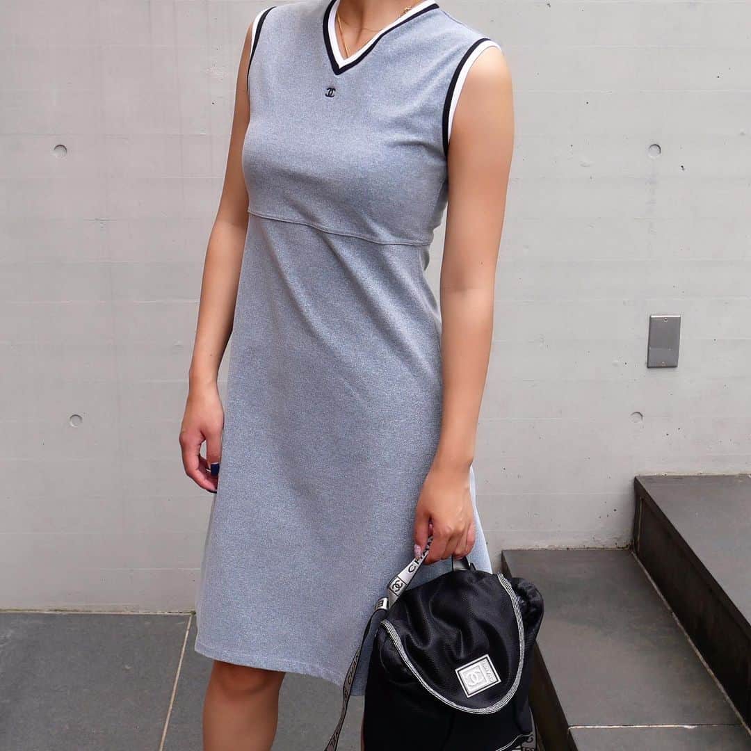 Vintage Brand Boutique AMOREさんのインスタグラム写真 - (Vintage Brand Boutique AMOREInstagram)「Chanel sport mini CC nylon dress from 1998. Size 38  *First picture shortened by a belt, Second the real length   This item is  only available at the store but we accept orders by DM. Please DM us if you are interested in the item!  ▶︎Free Shipping Worldwide✈️ ≫≫≫ DM for more information 📩 info@amorevintagetokyo.com #AMOREvintage #AMORETOKYO #tokyo #Omotesando #Aoyama #harajuku #vintage #vintageshop #ヴィンテージ #ヴィンテージショップ #アモーレ #アモーレトーキョー #表参道 #青山 #原宿#東京 #chanel #chanelvintage #vintagechanel #ヴィンテージ #シャネル #ヴィンテージシャネル #シャネルヴィンテージ #amorewardrobe #アモーレワードローブ」7月12日 16時28分 - amore_tokyo