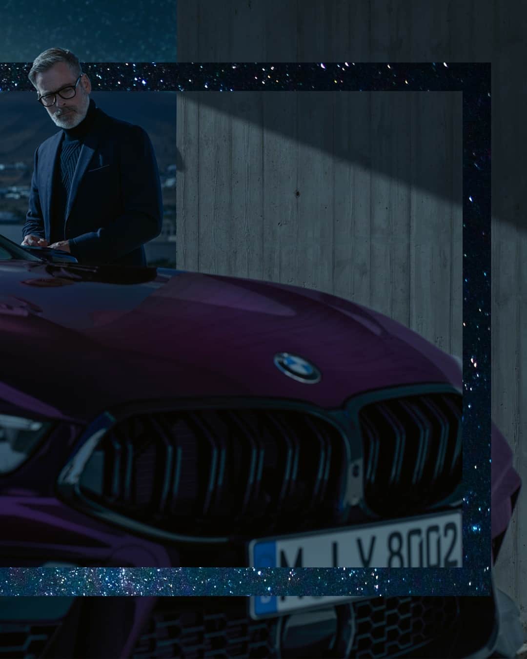 BMWのインスタグラム：「The beautiful colors of the night. The BMW M8 Competition Gran Coupé.  #TheM8 #BMW #M8 #BMWM __ BMW M8 Competition Gran Coupé: Fuel consumption in l/100 km (combined): 10.7–10.5*. CO2 emissions in g/km (combined): 244–240*. Further information: www.bmw.com/disclaimer. Acceleration (0-100 km/h): 3.2 s. Power: 460 kW, 625 hp, 750 Nm. Top speed (limited): 250 km/h (with optional M Drivers Package: 305 km/h).  	 *All performance, fuel consumption and emissions figures are provisional.」