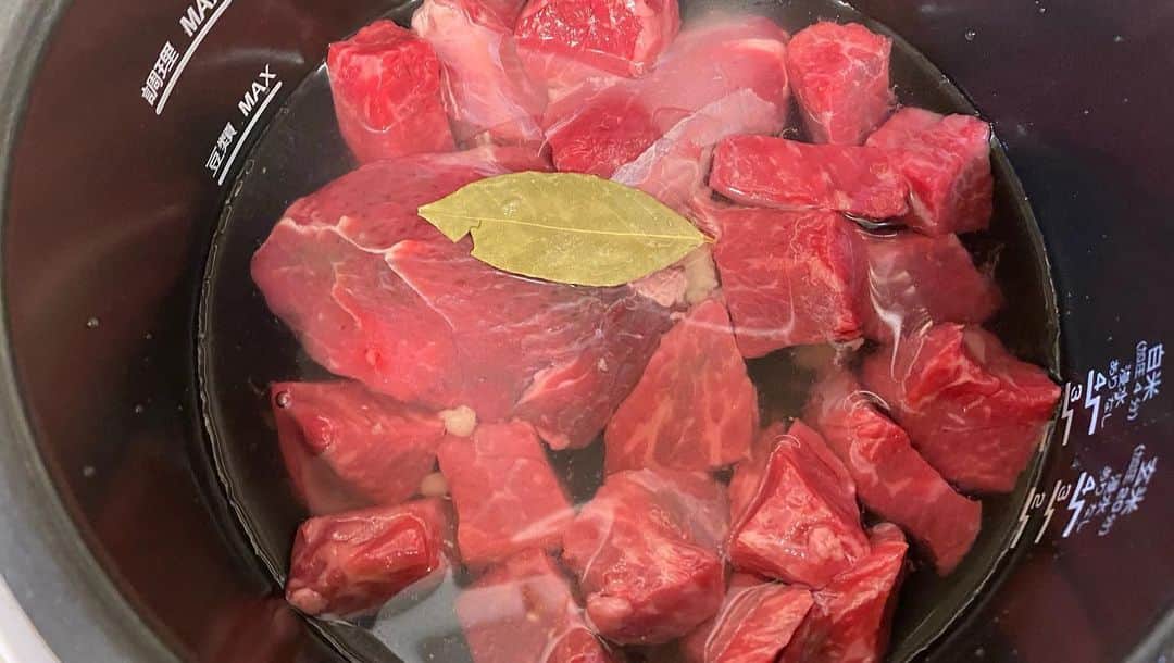 桃知みなみさんのインスタグラム写真 - (桃知みなみInstagram)「世界一おいしい料理！🇮🇩 インドネシアのルンダンを！ 作ルンダン！！！！🙌  このあと19:00〜 https://youtu.be/79qEq6nP5zc 圧力鍋で牛肉の下準備バンタン星人〜〜〜🦐✨✨  #Rendang #ルンダン　#indonesianfood #Indonesia #インドネシア　#料理　#momochiminami」7月12日 18時42分 - momochi373